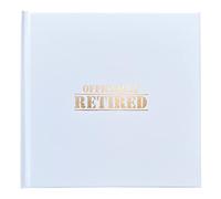 Libro degli ospiti "Official Retired", ottimo regalo per il pensionato, ideale per feste di pensione/regali