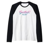 Libro degli Ospiti per Festeggiare Gli Ospiti Maglia con Maniche Raglan