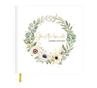 Libro degli ospiti per matrimoni, ricevimenti, registro visitatori per feste di compleanno, libro degli ospiti unico, elegante libro degli ospiti per matrimoni, ricevimenti e feste di compleanno