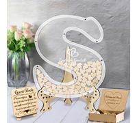 Libro degli ospiti per matrimonio con lettere personalizzate alternative per nome e data libro degli ospiti libro degli ospiti rustico libro degli ospiti rustico scatola di goccia per matrimoni