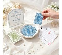Libro degli ospiti personalizzato della carta da gioco per le nozze | Carte da gioco per matrimoni, libro degli ospiti, alternativa, matrimonio, fidanzamento, addio al nubilato, ricevimento