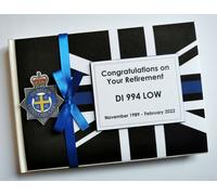 Libro degli ospiti Personalizzato Union Jack Polizia Per Pensionamento, Album