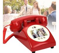 Libro degli Ospiti Video 1080p, Libro degli Ospiti Video E Audio, Ampia Memoria da 32GB, Voce Chiara, Decorazioni Personalizzate per Libri degli Ospiti per Una varietà di Feste Memorabili Bless,Red