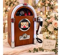 Libro Degli Ospiti Video per Matrimonio, Schermo 3,5" E Camera 1080p Brown | Registra Video Con Videocamera Regolabile E Audio Sincronizzato, Rivedi Volti, Risate E Auguri Più Sentiti Dei Tuoi Cari