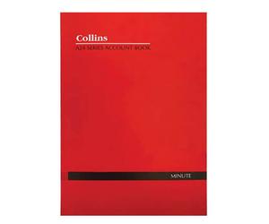Libro dei conti Collins Debden serie A24 di qualità premium, copertina rossa mor