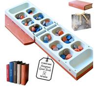 Libro Dei Giochi Dell'impiccato - Collezione Di Giochi Da Tavolo Magnetico Stampato in 3D Di Playbook, Include Quattro Di Fila, Battaglia Navale, Backgammon E Mancala(Style-6)