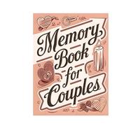 Libro dei ricordi per coppie, album fotografico da 58 pagine, design significativo per viaggi, matrimoni, luna di
