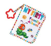 Libro dei ricordi personalizzabile per bambini, con pagina rimovibile e angoli arrotondati, sicuro per il primo anno