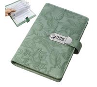 Libro dei risparmi con serratura, portatile, per pianificare il budget, con serratura, per liberi professionisti, principianti, famiglie, adulti, casa, ufficio, appartamento