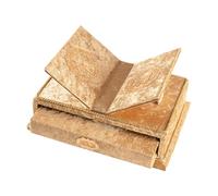 Libro del Corano con Rahle, supporto del Corano, regalo islamico, regalo musulmano per Eid Ramadan (cappuccino)
