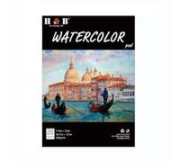 Libro del pigmento, libro dell'acquerello, 4K300g carta ispessita della pasta di cotone, libro della pittura a olio acrilica, libro di pittura portatile della pittura di colore del principiante