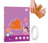 Libro della geometria 3D | Filo di traino 3D Forme geometriche Giocattoli Mathebook,Giocattolo educativo Pensiero spaziale per bambini aula principianti viaggio e apprendimento di gruppo Homeschool