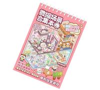 Libro Della Raccolta Di Scena In Miniatura - Adesivi In miniatura | Adesivi Da Cartone Animato Per Miniaturescene Della Casa | Crea Le Tue Decalcomanie Per Effetti Visive Tridimensionali Per La Cust