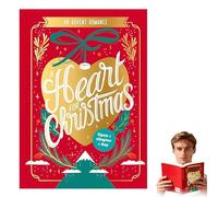 Libro dell'Avvento con storie d'amore della Vigilia di Natale - 24 giorni di toccanti racconti natalizi, regalo di lettura per il conto alla rovescia di Natale per le donne (1PC)