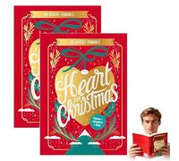 Libro dell'Avvento con storie d'amore della Vigilia di Natale - 24 giorni di toccanti racconti natalizi, regalo di lettura per il conto alla rovescia di Natale per le donne (2PCS)