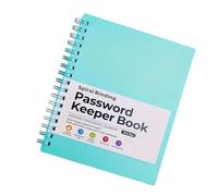 Libro delle password con linguette alfabetiche Keeper Spirali Notebook per il custode degli accessi al sito Web