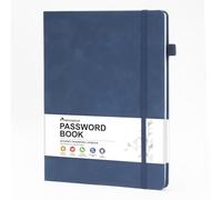 Libro delle password con schede alfabetiche per indirizzi Internet Organizer Logbook grande Password Keeper per gli accessi al sito Web