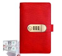 Libro Delle Sfide Di Risparmio Con 100 Buste Con Lucchetto A Combinazione | Raccoglitore Budget Vintage Con Blocco Password, Libro Per Risparmiare Denaro Da 100 Pagine, Portafoglio Portatile
