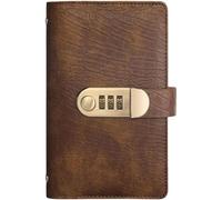 Libro delle sfide di risparmio con 100 buste con lucchetto con password per la privacy, pianificatore delle sfide per risparmiare denaro, raccoglitore per il bilancio per la finanza domestica (marrone