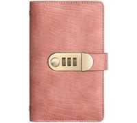 Libro delle sfide di risparmio con 100 buste con lucchetto con password per la privacy, pianificatore di sfide per risparmiare denaro, raccoglitore per il bilancio per la finanza domestica (rosa)