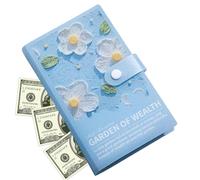 Libro delle sfide di risparmio delle buste, pianificatore del budget per la gestione del denaro e gli obiettivi finanziari, libro mastro con copertina rigida con buste prestampate, traccia delle spese