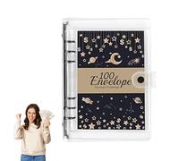 Libro delle sfide di risparmio di denaro, raccoglitore di con 100 buste - raccoglitore di portafoglio - portafoglio budget con 100 buste e raccoglitore di budget, obiettivi di budget