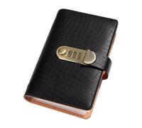 Libro Delle Sfide Di Risparmio - Libro Delle Sfide Di Risparmio Con Serratura A Combinazione, Design A Portafoglio Vintage 17,8 Cm X 11 Cm, Rivestimento In Pelle PU Da 100 Pagine + Organizer Privato,