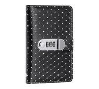 Libro delle sfide - in pelle PU PVC 17,8 x 11 cm | Cartella per soldi | Libro di risparmio in contanti Organizzatore finanziario personale per il monitoraggio delle spese di bilancio monete e contanti