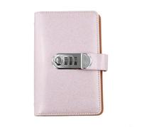 Libro delle sfide per risparmiare denaro con lucchetto a combinazione, diario segreto per risparmiare e organizzare contanti, stile retrò, 10,9 x 17,8 cm, rosa