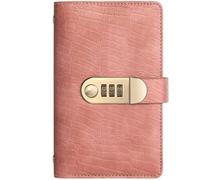 Libro delle sfide per risparmiare denaro con serratura, 100 buste con blocco password, pianificatore sicuro del budget per risparmiare denaro a casa, ufficio o in viaggio (rosa)