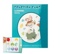 Libro Demo Magnetico delle Frazioni,Puzzle Magnetici di apprendimento delle frazioni Matematiche - Manipolabili per Aula Elementare e Insegnamento