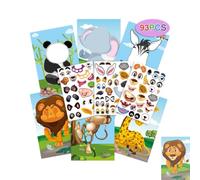 Libro di adesivi con animali, Libro di adesivi con facce buffe Giocattoli