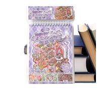 Libro di adesivi con scene in miniatura - Decalcomanie per notebook con effetti visivi 3D, sfondi adesivi statici riutilizzabili, grafica adesiva in vinile impermeabile, collezione di costruzioni