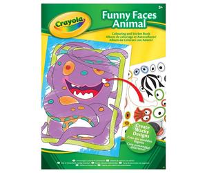 Libro Di Adesivi E Colori Crayola Funny Faces