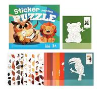 Libro di Adesivi Numerati Interattivo Genitore-Figlio per l'Apprendimento | Libro Puzzle Giocattolo con Adesivi Per Ragazzi Bambine Viaggi Feste Scuola