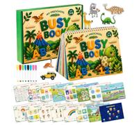 Libro di Adesivi per Bambini Adesivi Riutilizzabili Dinosauri Giocattoli