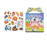 Libro Di Adesivi Per Gioco Di Decalcomanie Educative Silenziose, Blocco Di Attività Di Scena Riutilizzabile, Giocattolo Interattivo di Apprendimento Precoce | Album Di Adesivi Creativi per GA