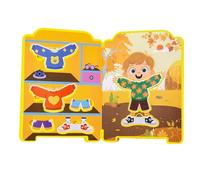 Libro Di Adesivi Per Il Gioco Di Vestire Le Bambine,Attività Didattiche E Educative Per L'Apprendimento - Puzzle Di Vestiti Per Bambini,Per Bambini Auto Aereo Asilo Compleanni Feste E Vacanze