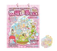 Libro Di Adesivi Scene - Decorazioni Fai Da Te con Paesaggi - Materiali Per Scrapbooking Fai Da Te E Scene 3D | per Bambini Adulti Progetti Artistici Di Journaling Scuola