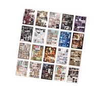 Libro di adesivi stampati stile giapponese per computer portatile regalo retrò cancelleria decorativo stile giapponese retro cancelleria