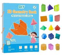 Libro Di Apprendimento Della Geometria 3D Con Corda Intrecciata, Libro Di Apprendimento Della Geometria 3D Con Design A Corda Intrecciata, Insegna Le Formule Di Volume