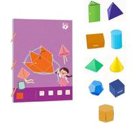 Libro di apprendimento della geometria 3D con corda intrecciata, libro di apprendimento della geometria 3D con design a corda intrecciata, formule per insegnare volume e area superficiale, include