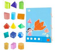 Libro di apprendimento della geometria 3D con cordino, kit pop-up interattivo con forme con cordino for l'apprendimento di volume e area, include modelli 9/12/15 + sorprese nascoste(Blue (15-Model))