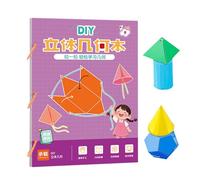 Libro di apprendimento della geometria 3D con cordino, per imparare a pensare spazio, per bambini, studenti, ragazze, bambini