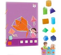 Libro di apprendimento della geometria 3D, kit interattivo di apprendimento della geometria con modelli pop-up, per principianti con modelli geometrici solidi 9/12/15, formule per insegnare volume e