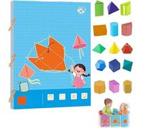 Libro di apprendimento della geometria 3D, kit interattivo di apprendimento della geometria con modelli pop-up, per principianti con modelli geometrici solidi 9/12/15, formule per insegnare volume e