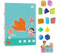 Libro di apprendimento della geometria 3D, kit interattivo di apprendimento della geometria con modelli pop-up, per principianti con modelli geometrici solidi 9/12/15, formule per insegnare volume e