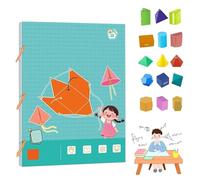 Libro Di Apprendimento Della Geometria 3D Pull String, Geometria Per Principianti Con Modelli Geometrici Solidi 9/12/15, Per L'allenamento Educativo, Migliora Il Pensiero Spaziale (12-Model)