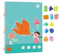 Libro Di Apprendimento Della Geometria 3D Pull String, Geometrie per Principianti Con 9, 12, 15 Modelli Geometrici Solidi, Libro Di Apprendimento Della Geometria 3D Con Intreccio