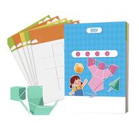 Libro Di Apprendimento Della Geometria Interattiva - Modelli Di Carta A Stringa, Giocattolo Stelo | 12 Forme Matematiche Pratiche, Strumento Educativo Per Homeschool, Uso Di Classe, Centri Matematici
